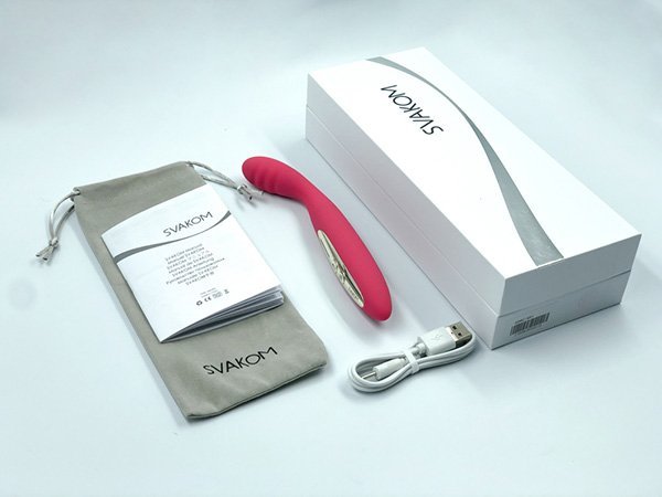 Que rung massage vùng kín Svakom Alinaia sưởi ấm 42 độ C