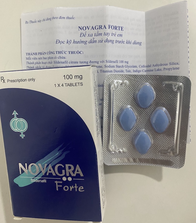 Thuốc cường dương Novagra Forte 100mg chống xuất tinh sớm hiệu quả