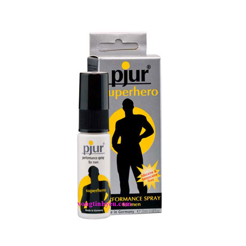 Thuốc xịt kéo dài PJUR SUPER HERO nhập khẩu Châu Âu chống xuất tinh Thuốc xịt kéo dài PJUR SUPER HERO nhập khẩu Châu Âu chống xuất tinh