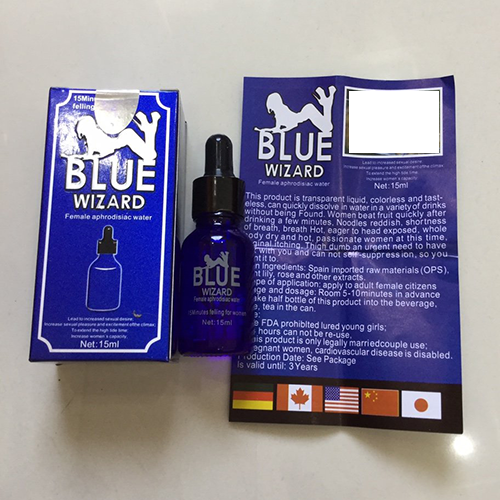 Thuốc kích dục nữ Blue Wizard dạng nước hiệu quả nhanh Thuốc kích dục nữ Blue Wizard dạng nước hiệu quả nhanh