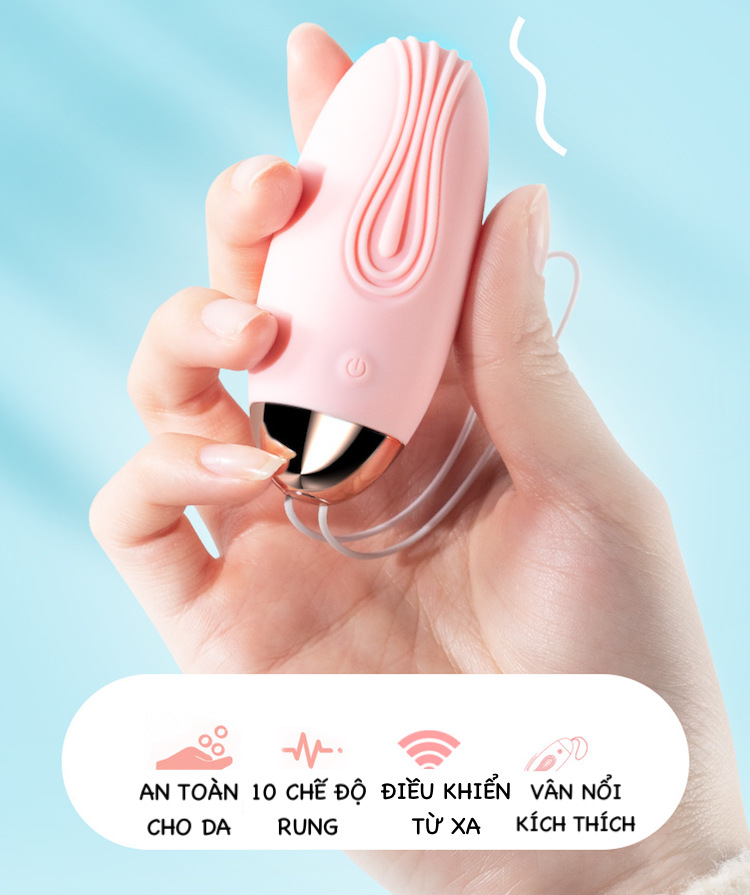 Trứng rung Lilo sạc USB remote điều khiển không dây massage điểm G