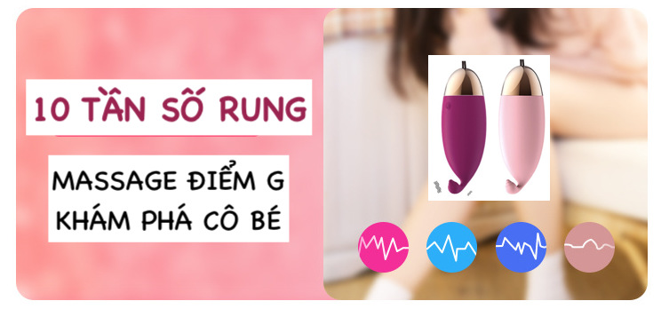 Trứng rung kích thích âm vật 10 chế độ sạc Lilo We Love Vibrator chất lượng cao