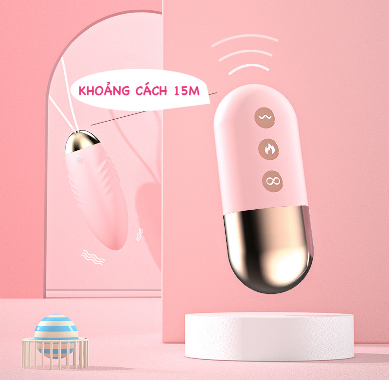 Trứng rung tỏa nhiệt ấm Lilo 10 chế độ điều khiển từ xa Trứng rung tỏa nhiệt ấm Lilo 10 chế độ điều khiển từ xa