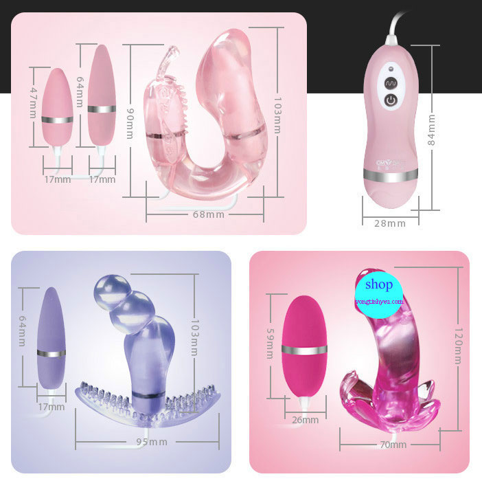 Trứng rung massage 2 đầu kích thích âm đạo và nhũ hoa cực đã Trứng rung massage 2 đầu kích thích âm đạo và nhũ hoa cực đã