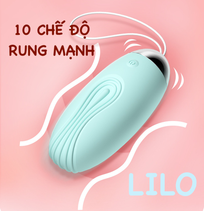 Trứng rung Lilo sạc USB remote điều khiển không dây massage điểm G