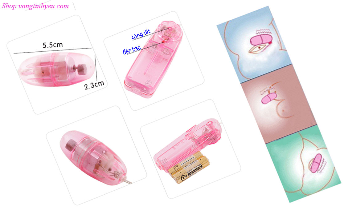 Trứng rung 1 đầu cao cấp sành điệu hỗ trợ thủ dâm hiệu quả