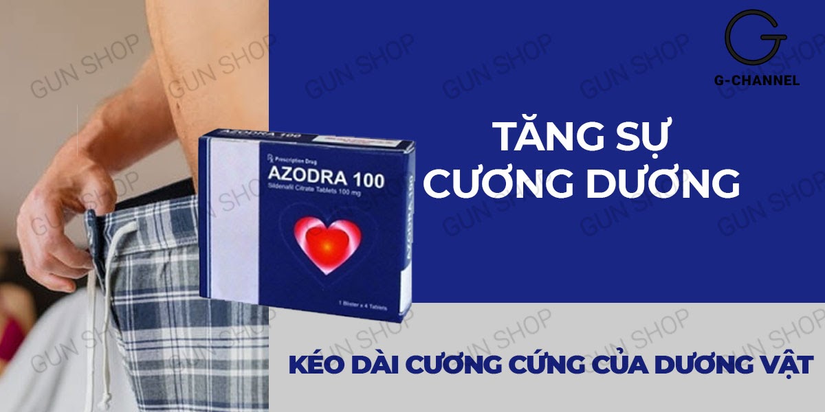 Viên uống cường dương Azodra 100mg kéo dài thời gian quan hệ nam giới