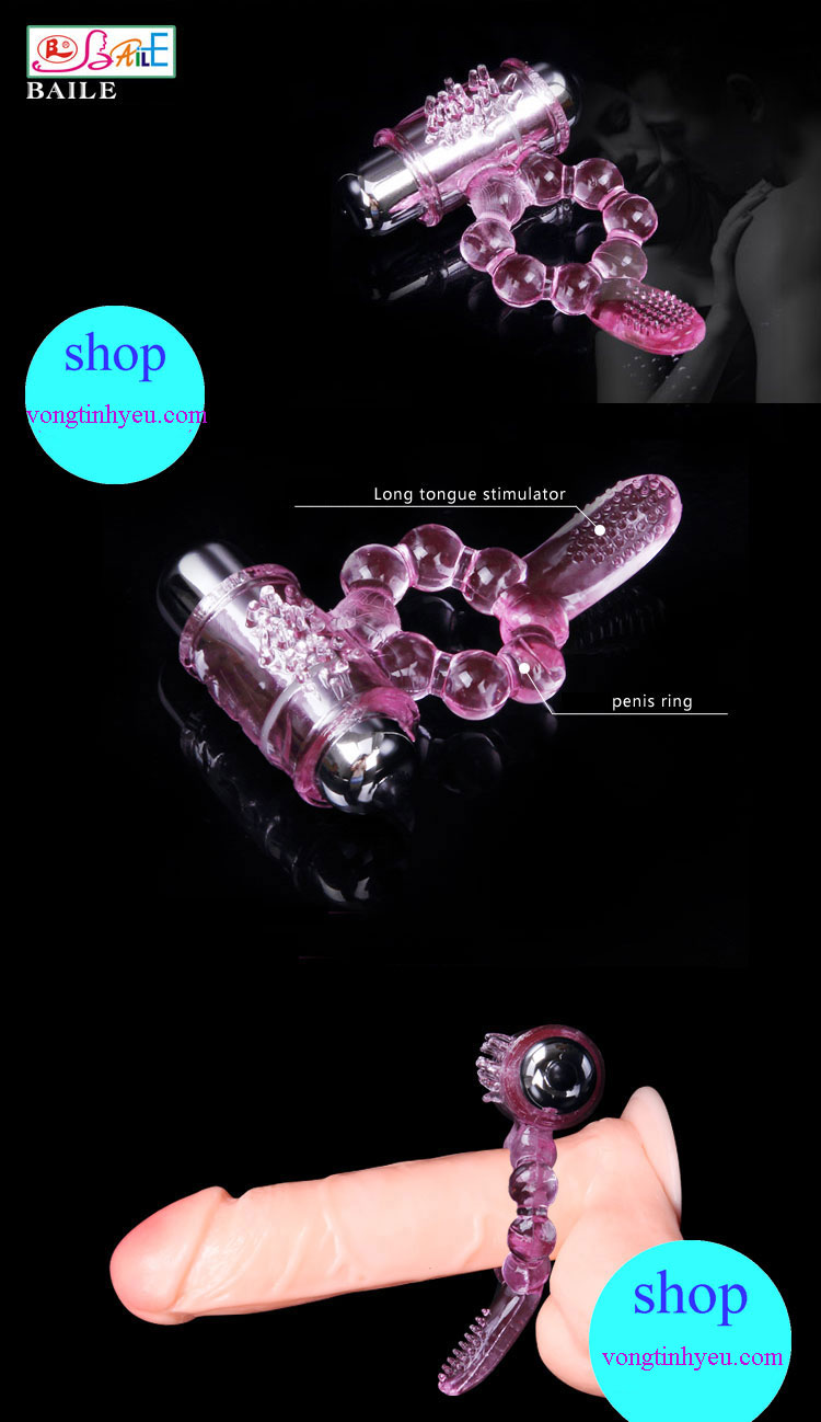 Vòng rung lưỡi liếm cao cấp kích thích khoái cảm mạnh mẽ