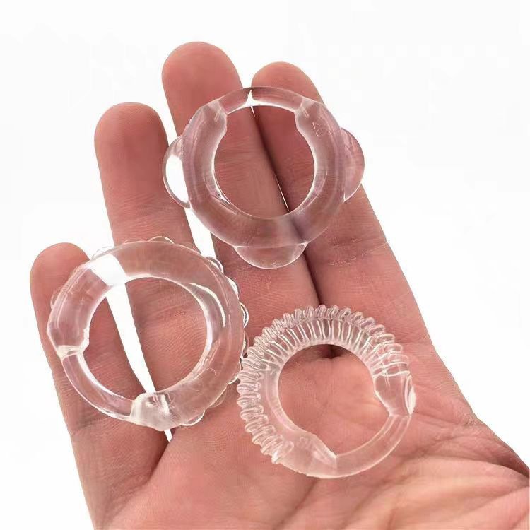 Vòng silicon gai bi đeo đầu dương vật kích thích, tăng khoái cảm kéo dài