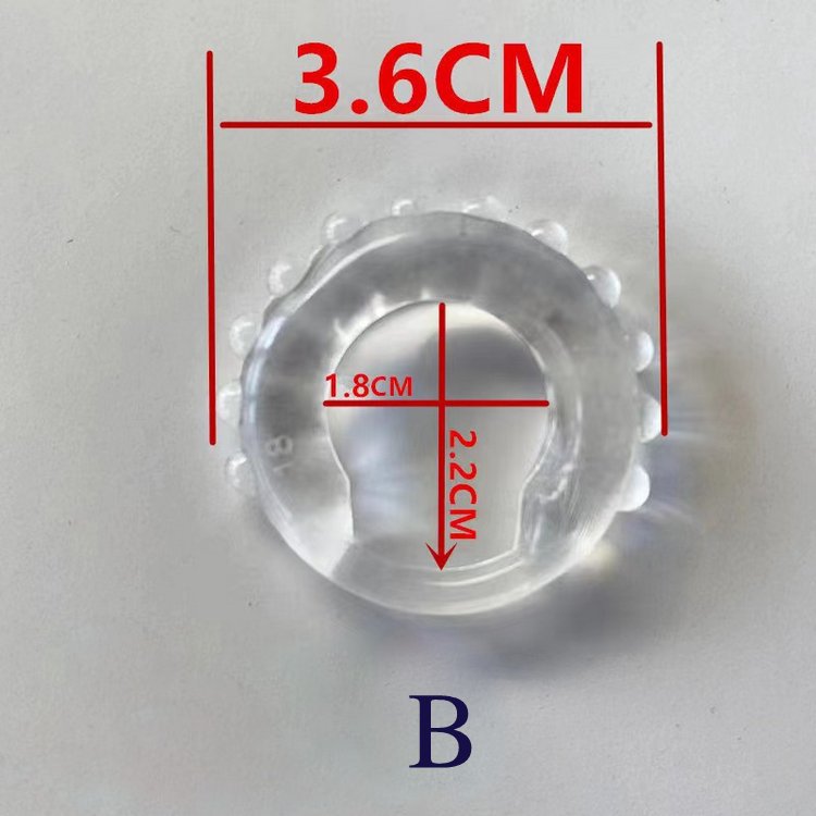 Vòng silicon gai bi đeo đầu dương vật kích thích, tăng khoái cảm kéo dài