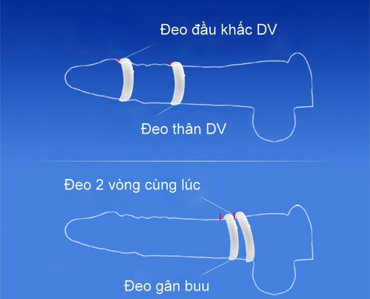 Vòng silicon gai bi đeo đầu dương vật kích thích, tăng khoái cảm kéo dài