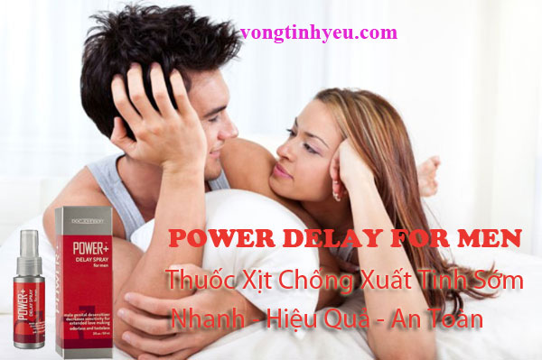 Thuốc xịt Power Delay Mỹ chống xuất tinh sớm kéo dài thời gian yêu