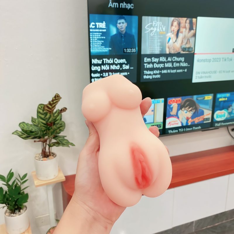 Búp bê silicon khỏa thân nhỏ gọn ngực trần không rung cho trải nghiệm thật