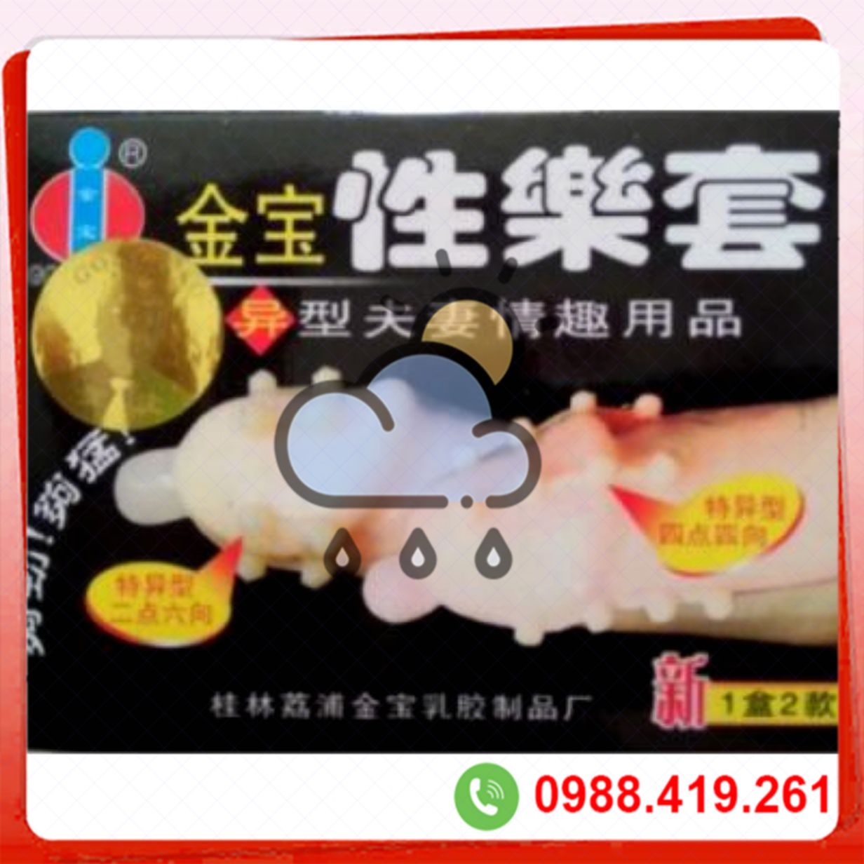Bao cao su Gold bi hạt nổi kích thích tăng ma sát quan hệ thăng hoa 