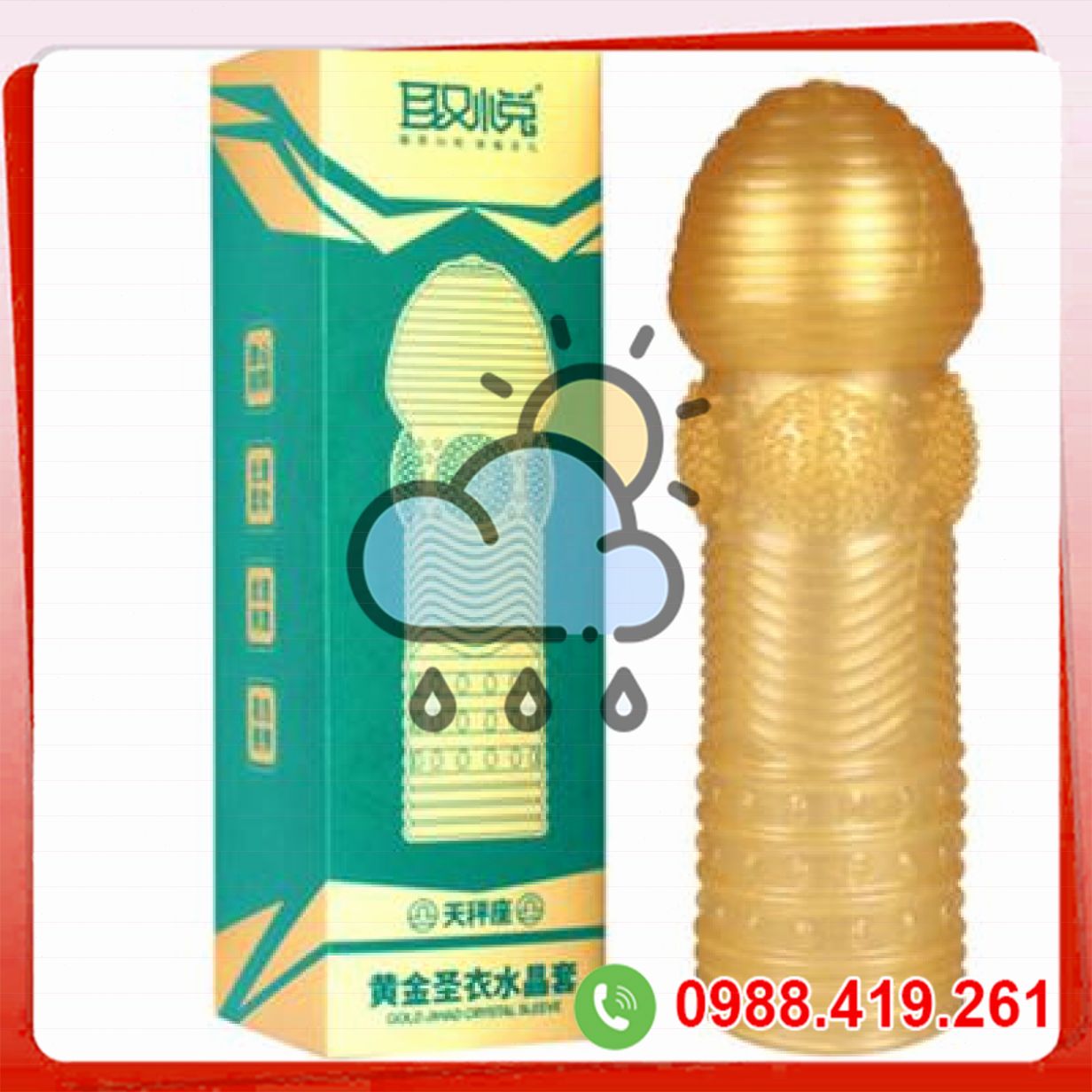 Đôn dên siêu mềm xoắn gai toàn thân silicon cao cấp kích thích mạnh 