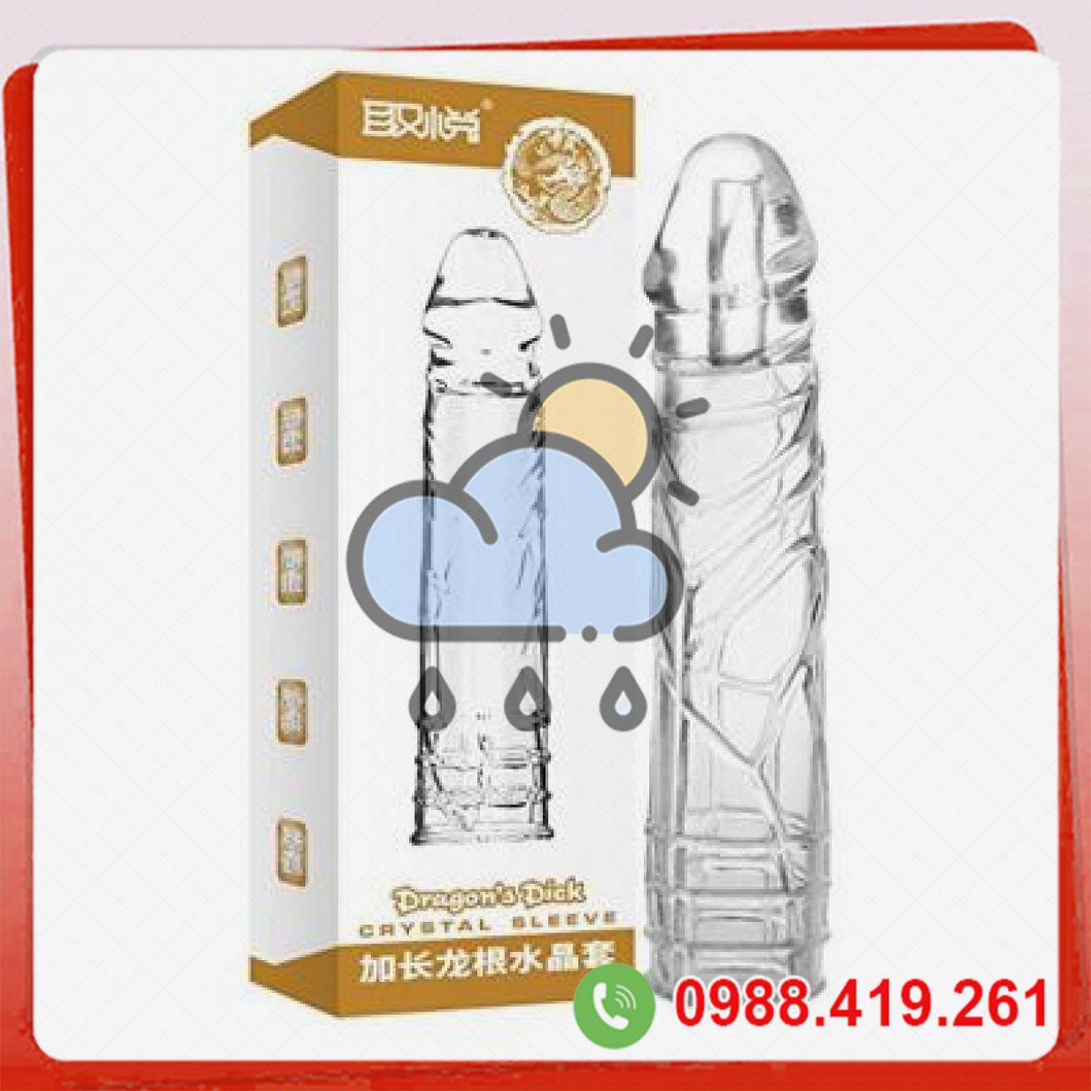 Bao đôn dên silicon trơn trong suốt mềm mại tăng khoái cảm tối đa 