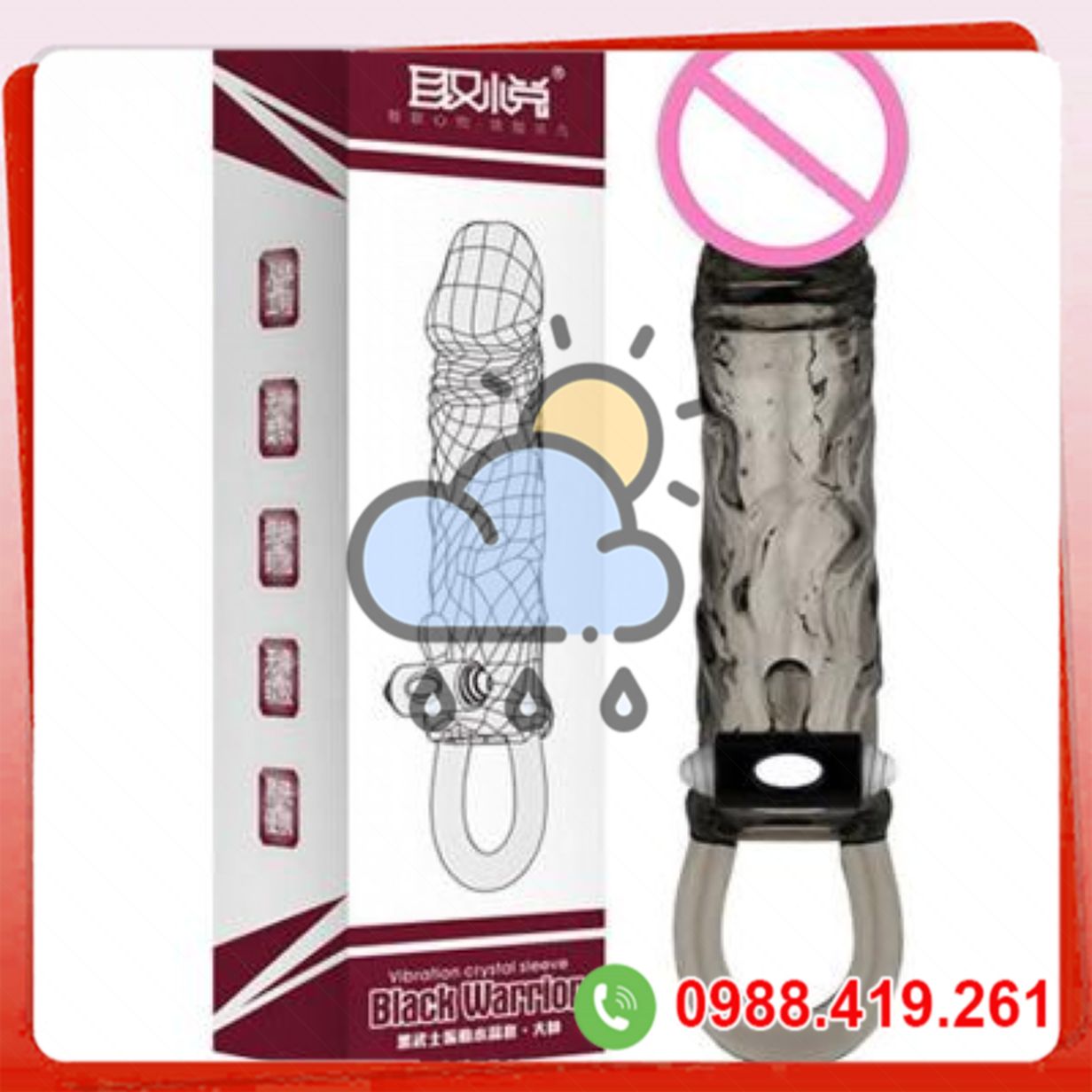 Bao đôn dên quay đeo rung cao cấp giúp tăng kích thước cậu nhỏ 