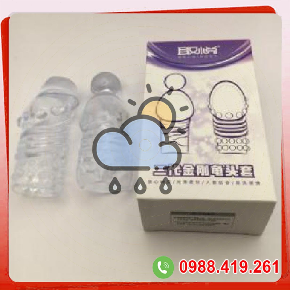 Combo 2 bao cao su đôn dên đầu có bi silicone an toàn kích thích cực mạnh 