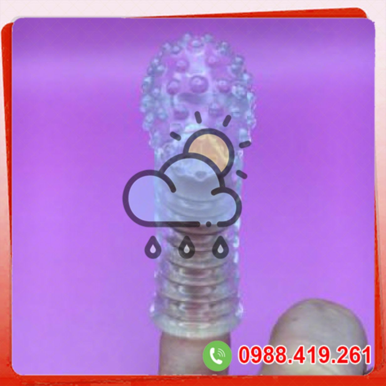 Bao cao su đôn dên ngón tay kích thích điểm G silicon mềm mại nữ 