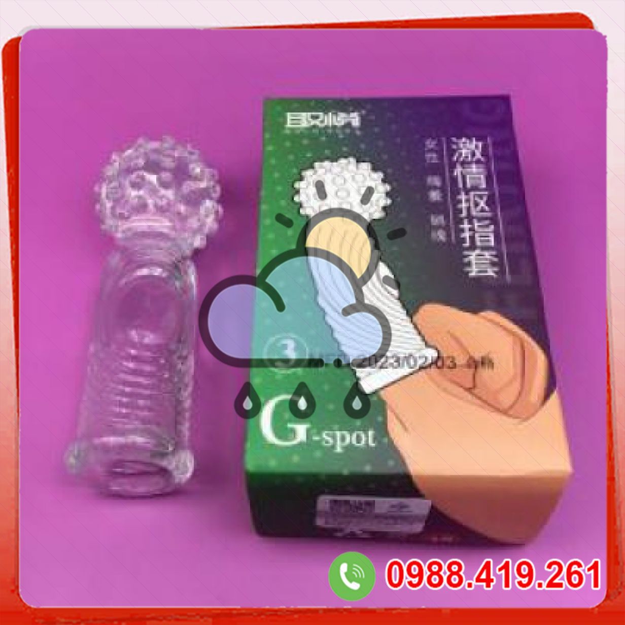 Bao cao su đôn dên ngón tay kích thích điểm G-Spot silicon cho nữ lên đỉnh 
