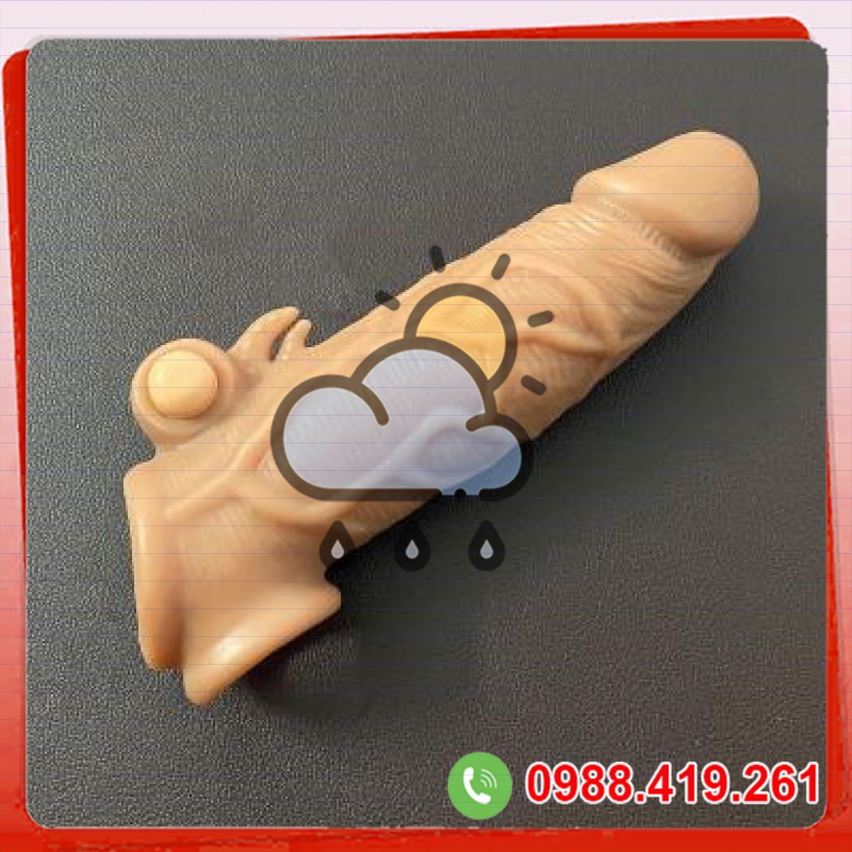 Bao đôn dên Yeain Lock Love rung quay đeo kết hợp tròng bi mềm 