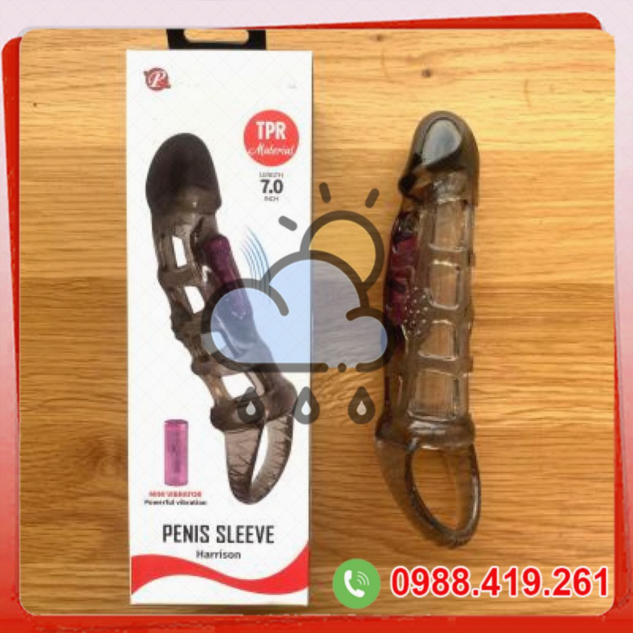 Bao đôn dên rung hình lưới tăng kích thước dương vật 