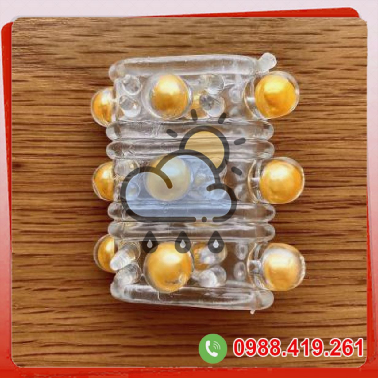Bao đôn dên 12 viên bi rời silicon tăng khoái cảm chống xuất tinh sớm 