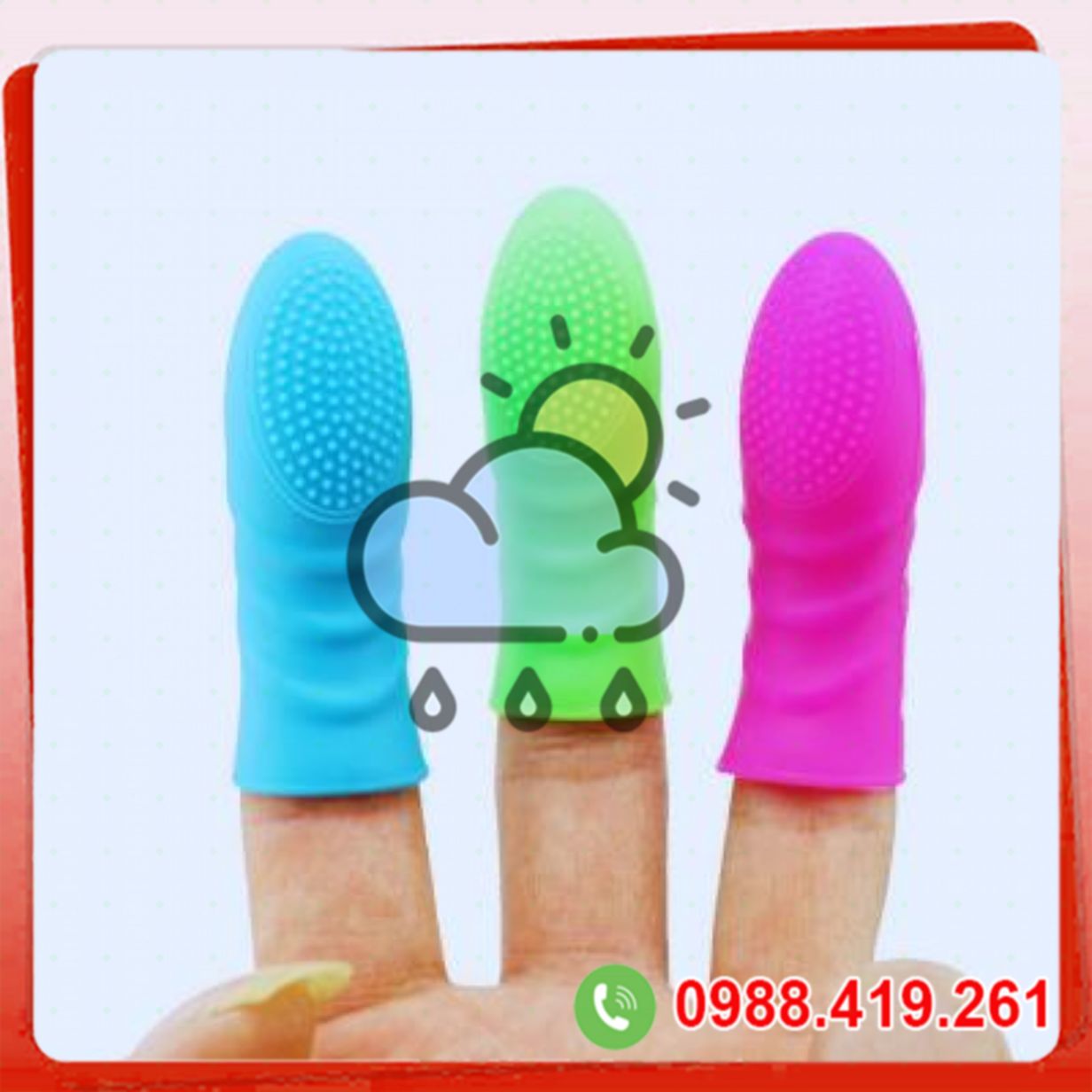 Bộ 3 bao đôn ngón tay Orissi silicon mềm mại tăng khoái cảm nữ thủ dâm 
