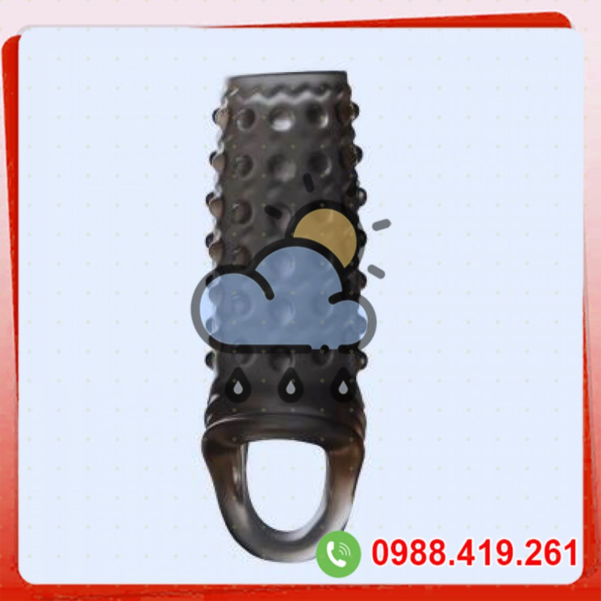 Bao đôn dên khúc giữa quai đeo Yun Man Thorns silicone siêu dẻo 