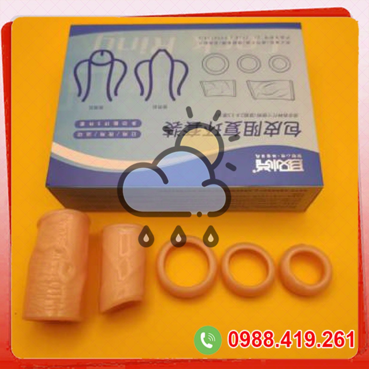 Combo 3 vòng đeo chống xuất tinh và 2 bao đôn silicon màu da 