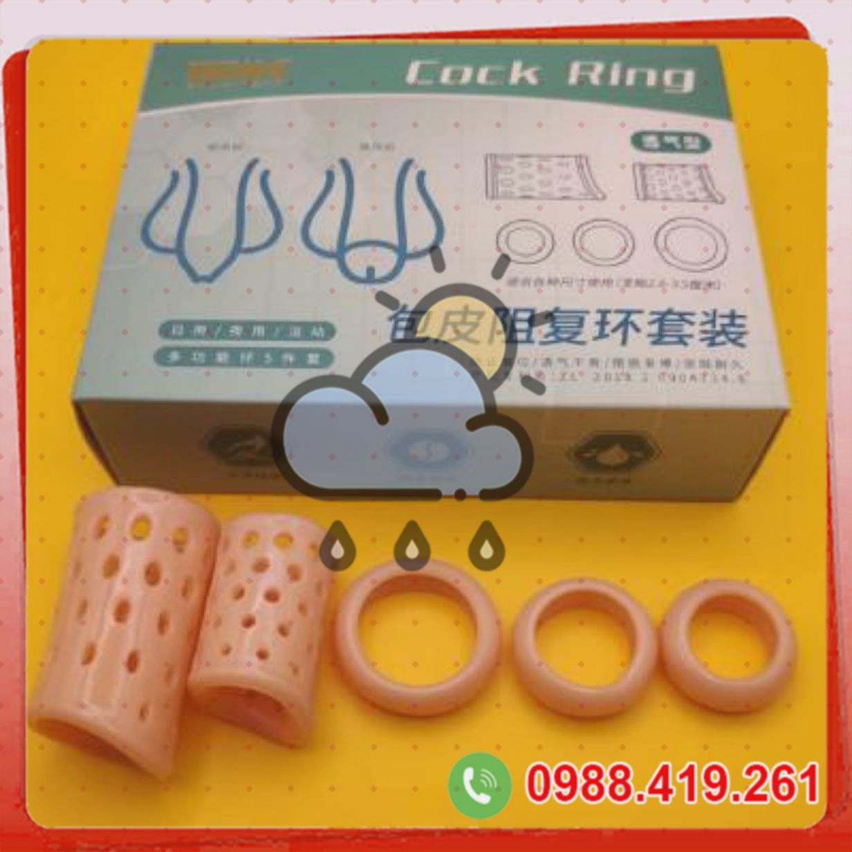 combo 3 vòng đeo kéo dài quan hệ và 2 đôn khúc màu da 
