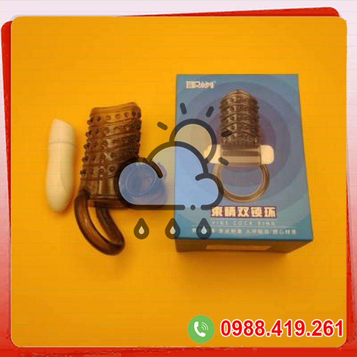 Vòng đeo rung chống xuất tinh sớm đôn dên silicone cao cấp nam 