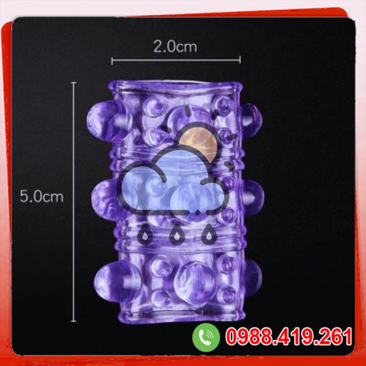Bao đôn khúc giữa gai 12 bi mềm silicon y tế cao cấp 