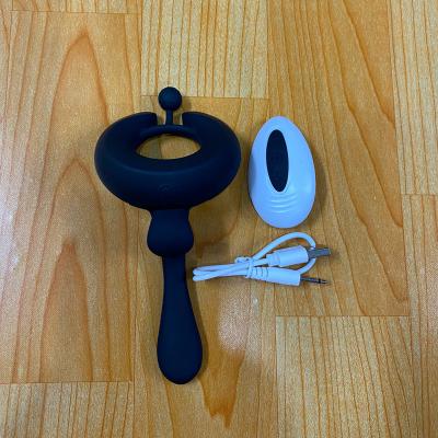 Vòng rung đeo dương vật 7 chế độ sưởi ấm điều khiển từ xa silicon cao cấp 