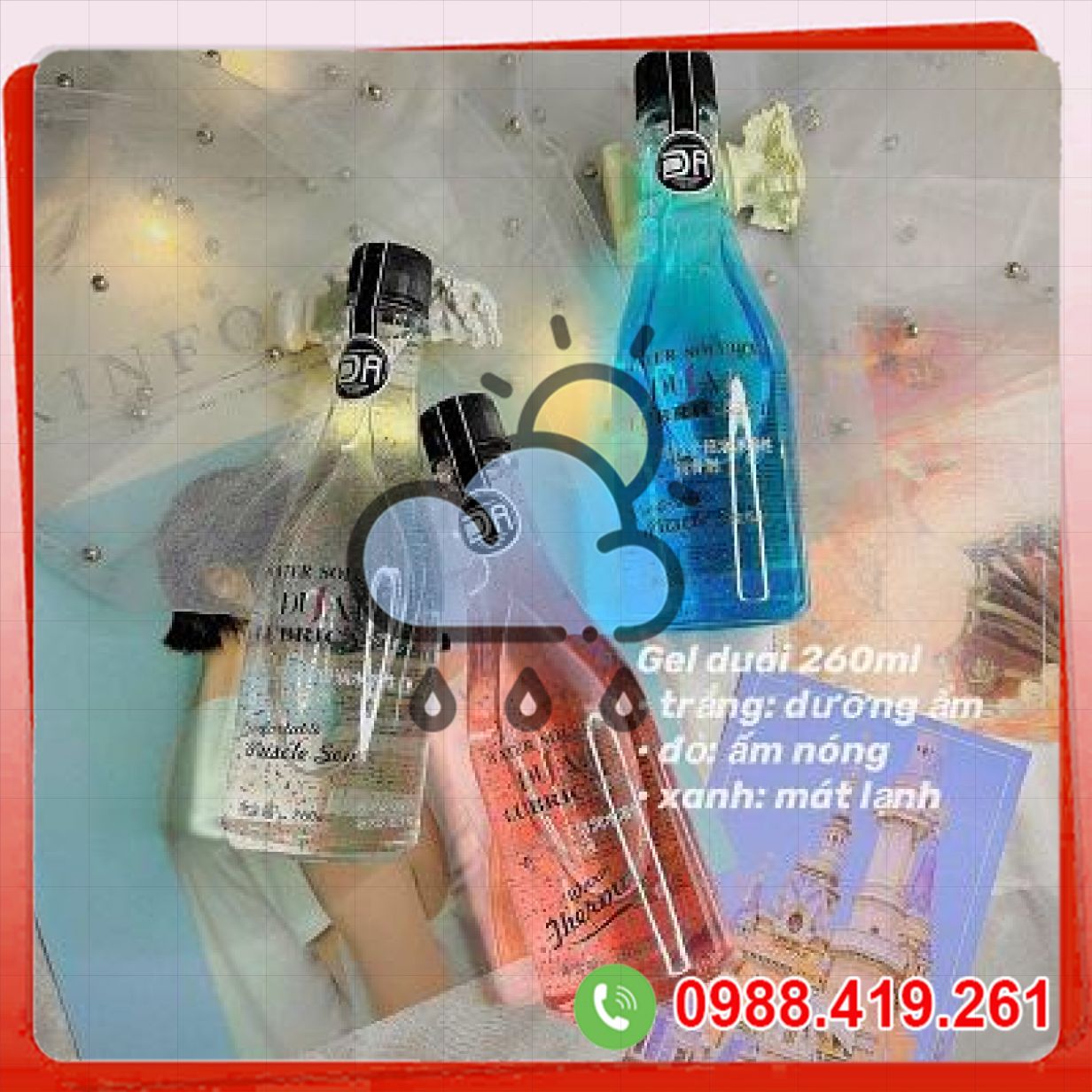 Gel bôi trơn gốc nước Duai 260ml dưỡng ẩm tăng khoái cảm cho nữ 