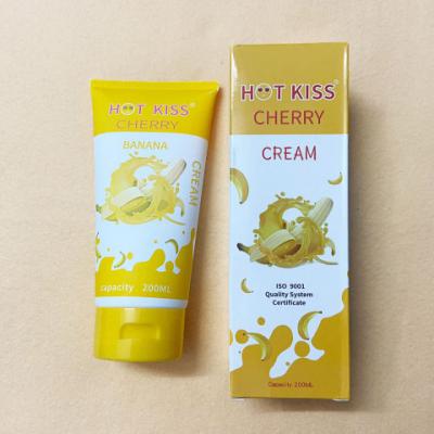 Gel bôi trơn Hot Kiss hương chuối gốc nước trắng trong vị chuối tuýp 200ml