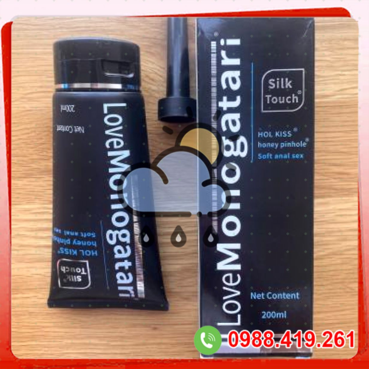 Gel bôi trơn Monogatari Black 200ml làm mát bôi trơn âm đạo 