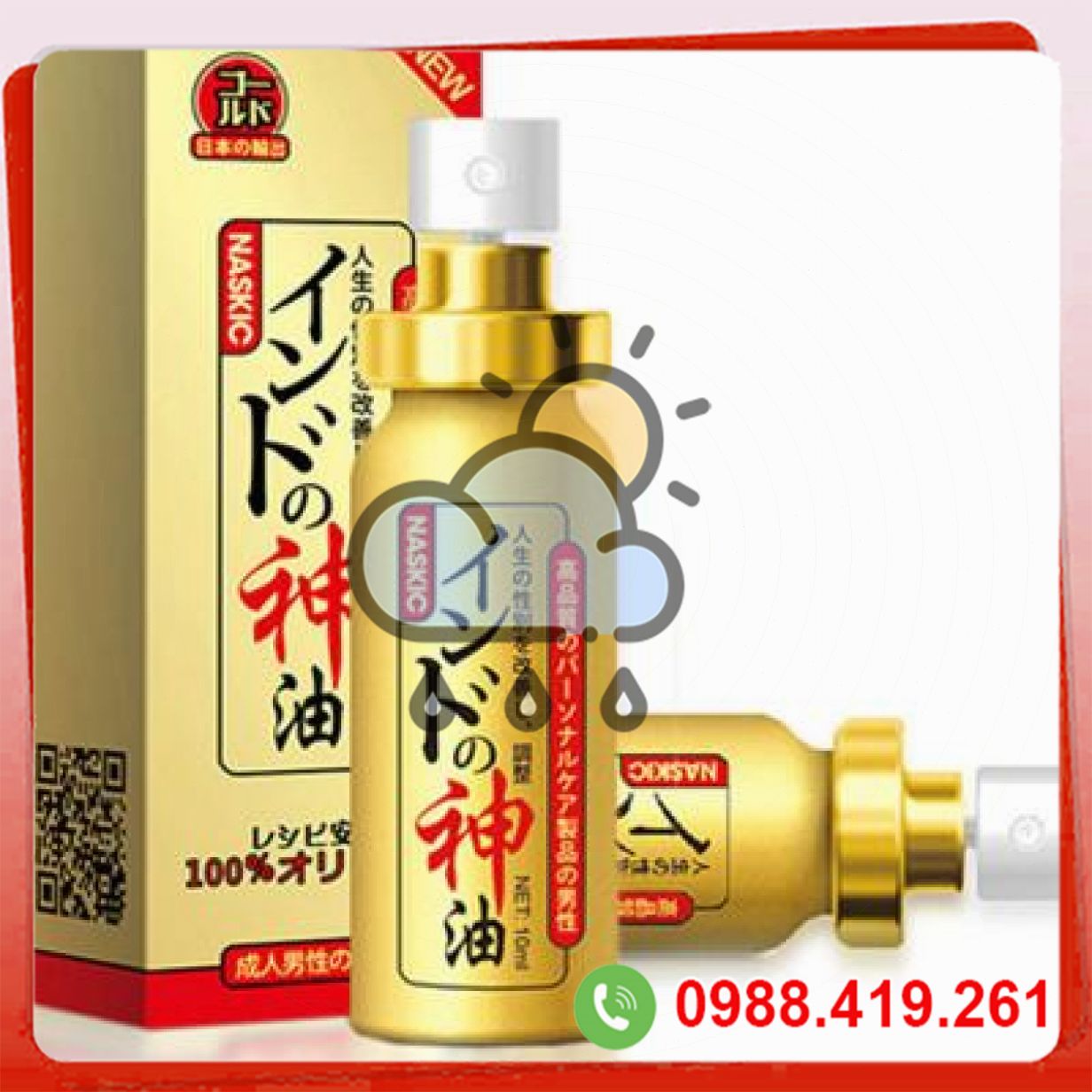 Thuốc xịt kéo dài quan hệ Naskic nhập khẩu chống xuất tinh sớm 