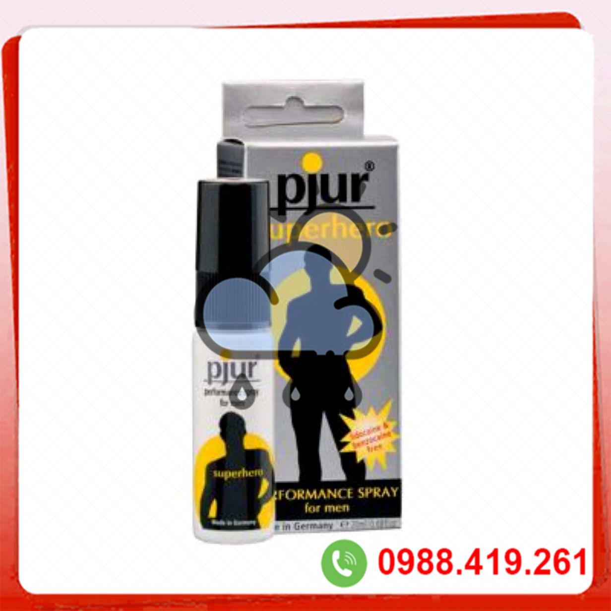 Thuốc xịt kéo dài PJUR SUPER HERO nhập khẩu Châu Âu chống xuất tinh 