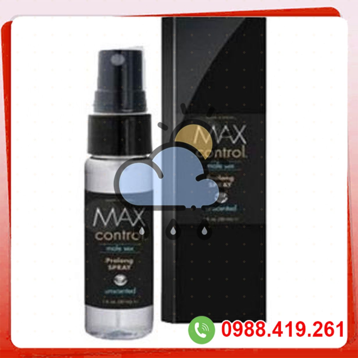 chai xịt chống xuất tinh sớm max control prolong spray 