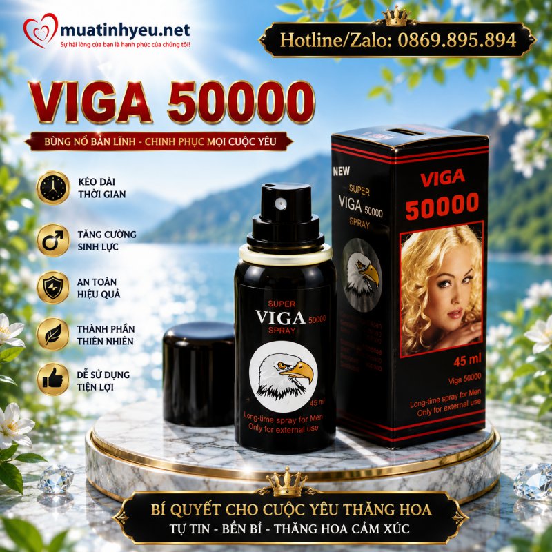 THUỐC XỊT KÉO DÀI QUAN HỆ VIGA AN TOÀN HIỆU QUẢ