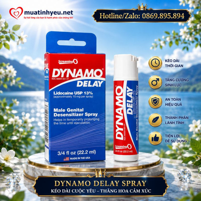 THUỐC XỊT KÉO DÀI THỜI GIAN TỰ TIN PHONG ĐỘ DYNAMO