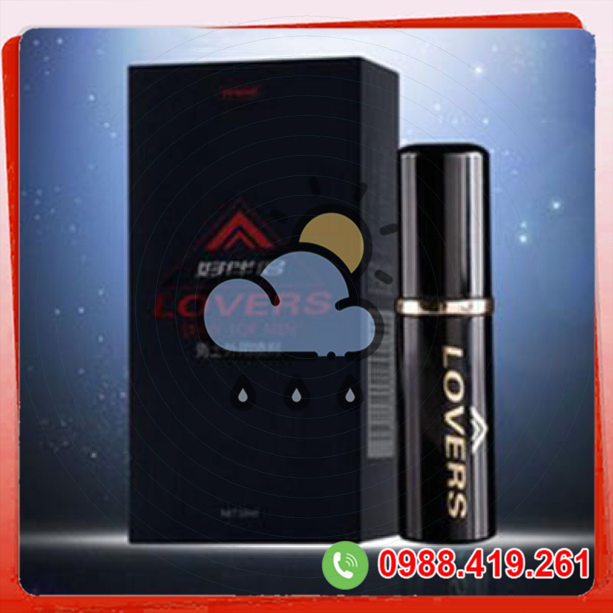 Chai xịt kéo dài quan hệ Lovers không mùi không màu 
