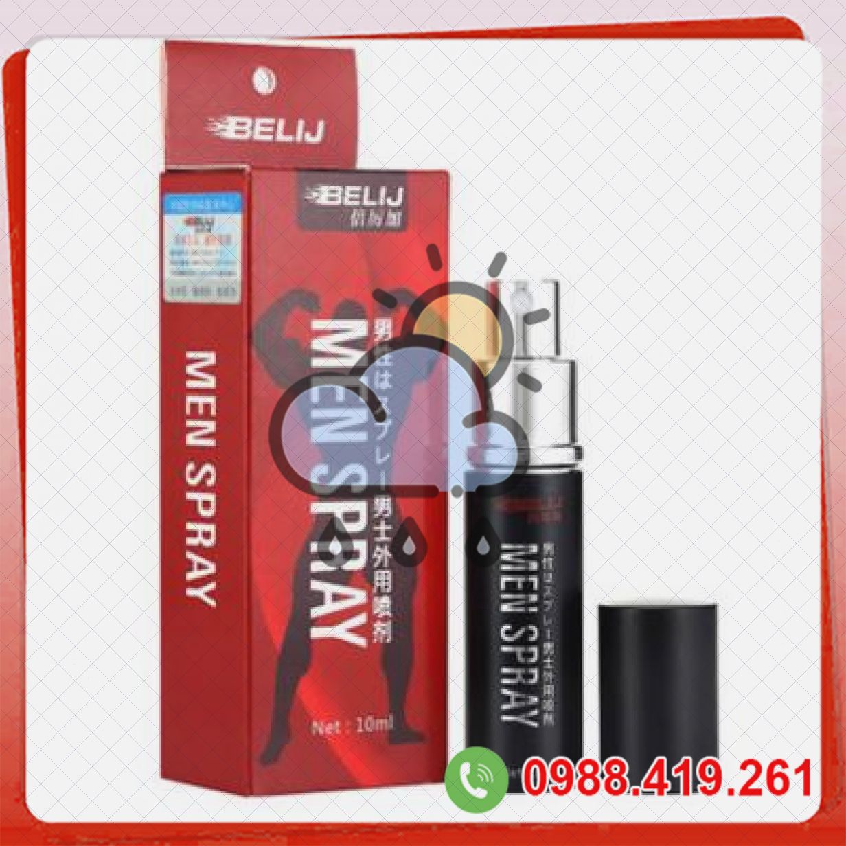 Chai xịt kéo dài quan hệ BELIJ cao cấp chống xuất tinh sớm hiệu quả 