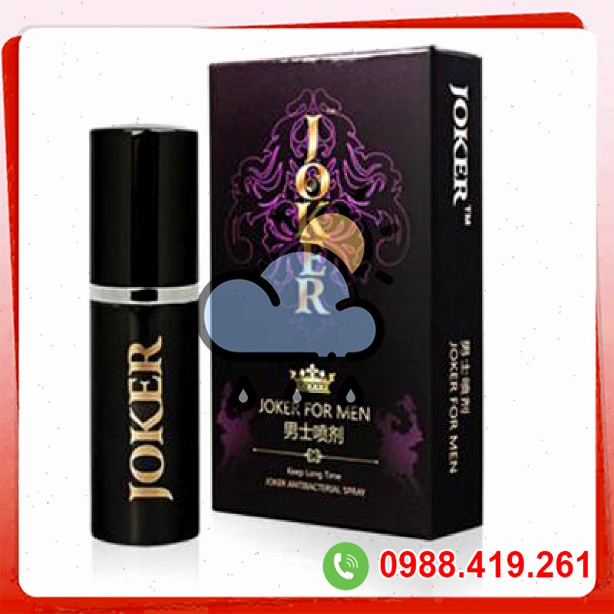 Chai xịt kéo dài quan hệ Joker-2 cao cấp chống xuất tinh sớm hiệu quả 
