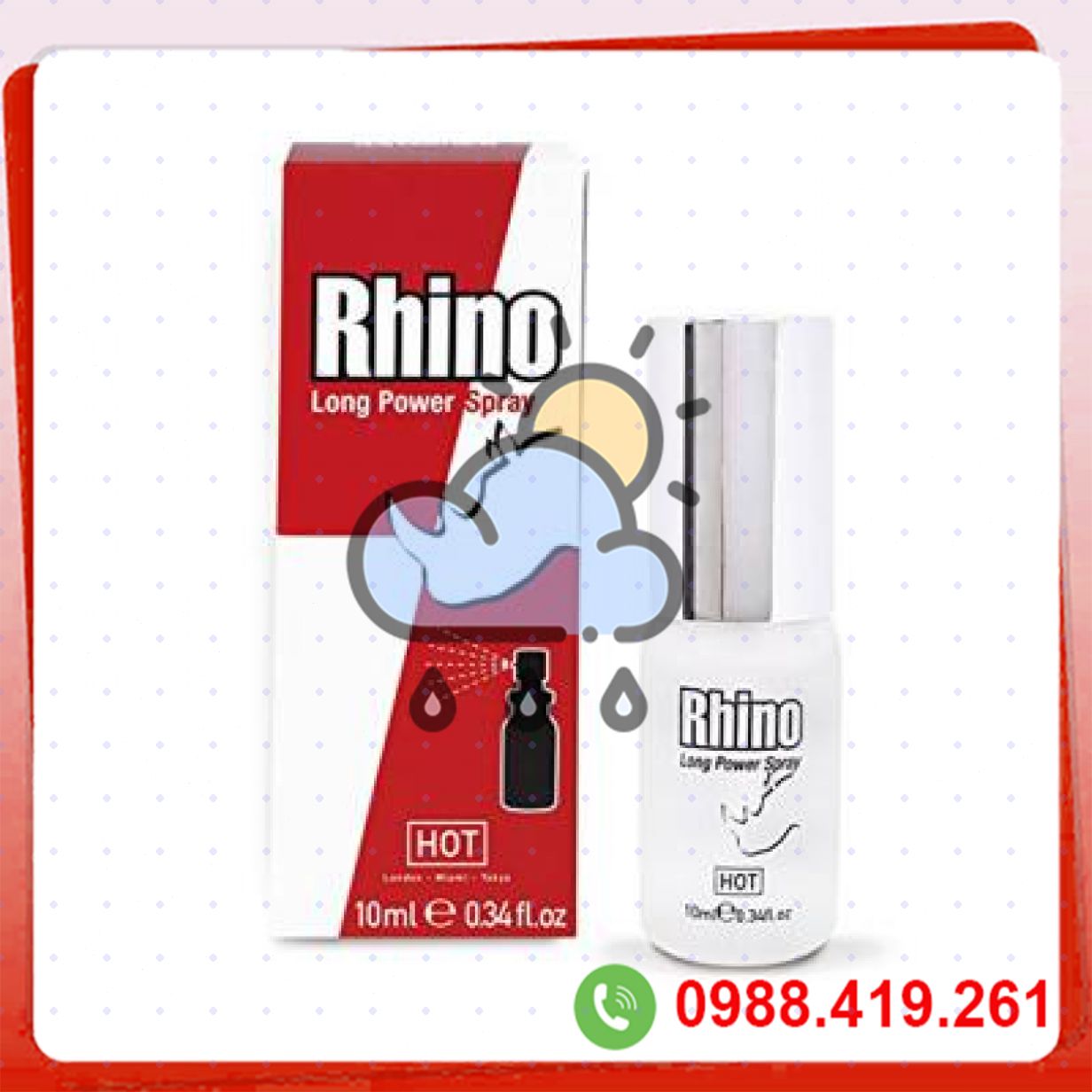 Lọ xịt kéo dài thời gian quan hệ Rhino chính hãng an toàn hiệu quả tăng lâu 