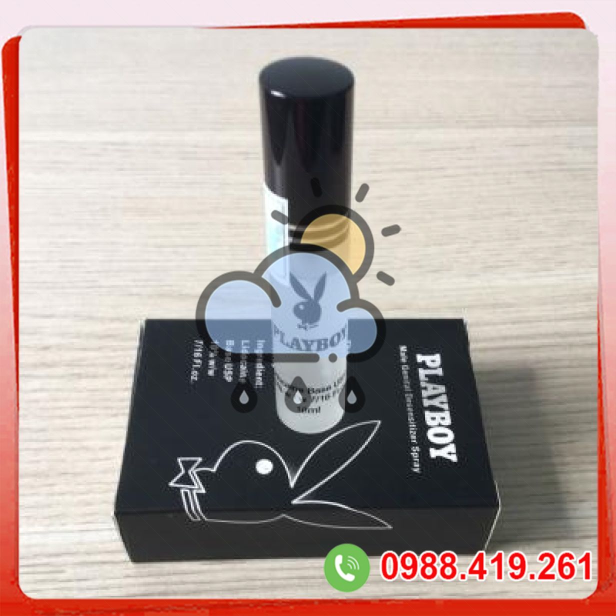 Lọ xịt trị xuất tinh sớm Playboy 10ml hàng Mỹ kéo dài quan hệ 