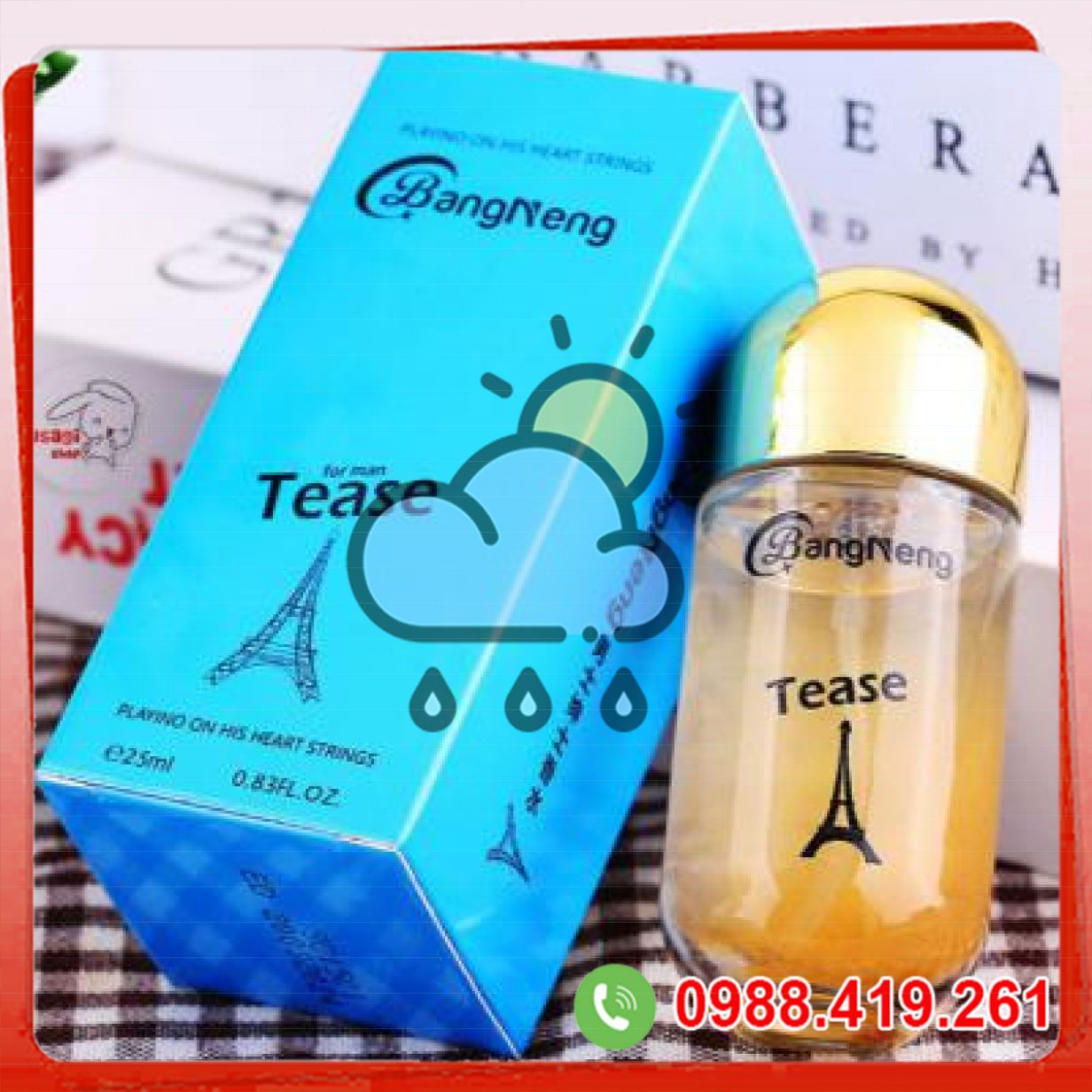 Nước hoa tình yêu Bangneng Tease For Man 25ml giúp chinh phục đối tác 