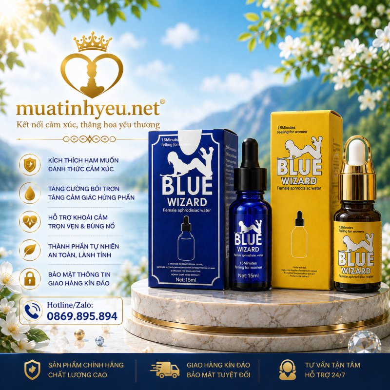 NƯỚC KÍCH THÍCH CỰC ĐỈNH BLUE WIZARD