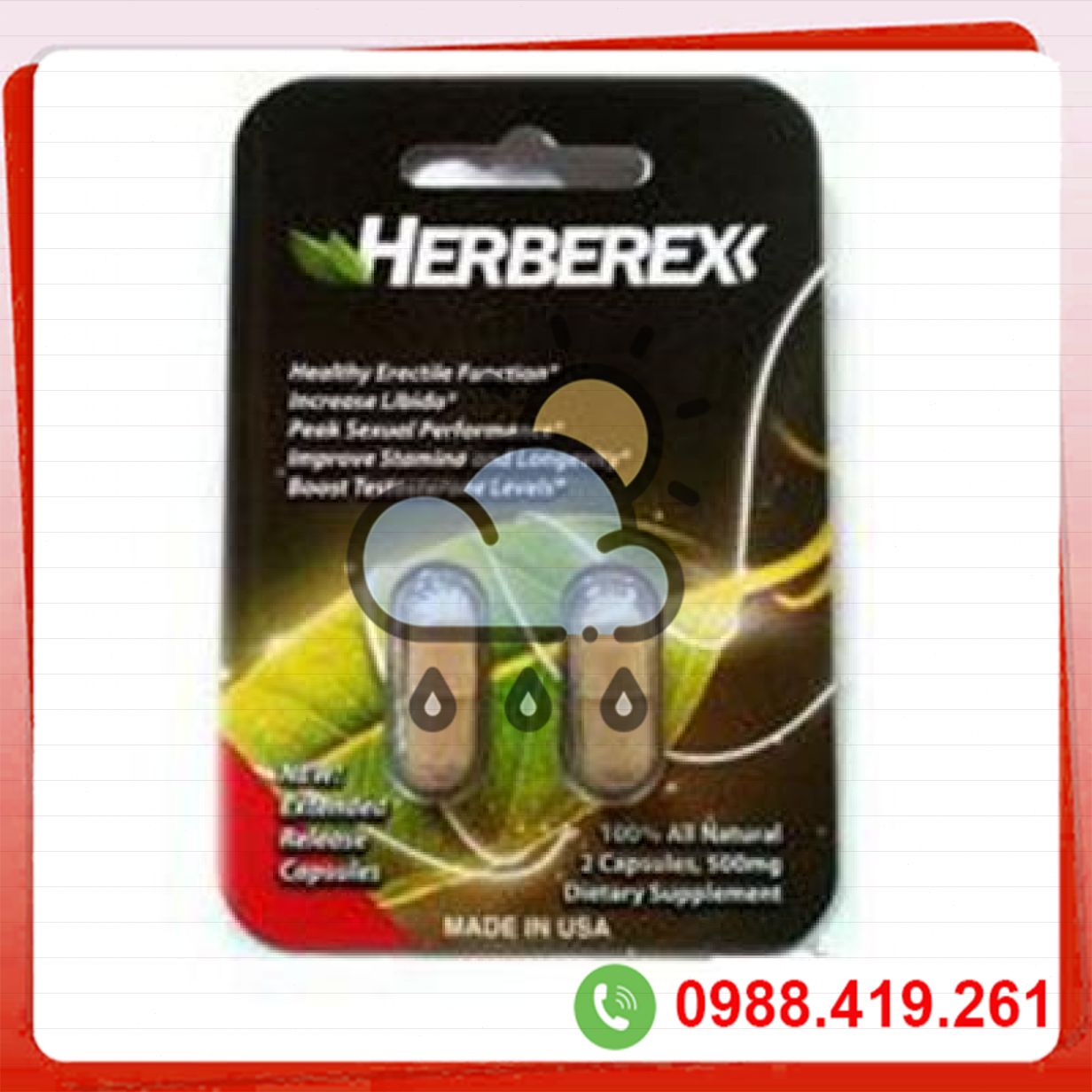 Thảo dược tăng cường sinh lý nam Herberex USA từ thiên nhiên 